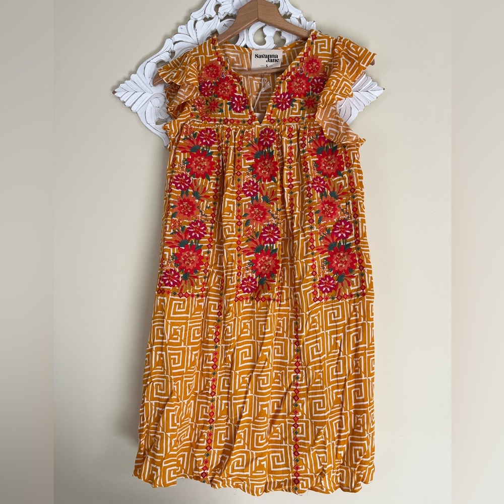 Embroidered Savanna Jane Dress NWT